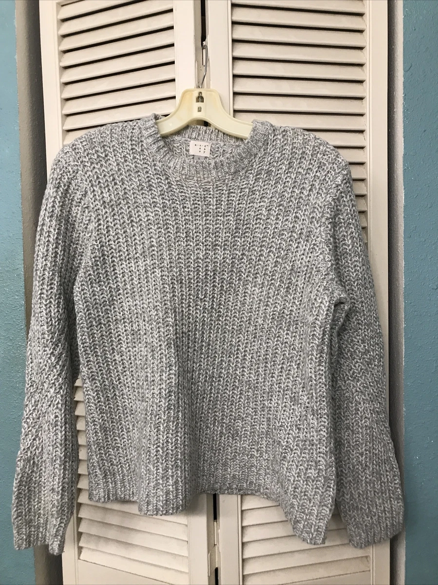Grey chunky shop knit sweater