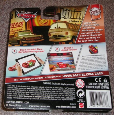 DISNEY PIXAR CARS MICHAEL SPARKBER RUST-EZE 6/12 NIP Mattel DHJ44