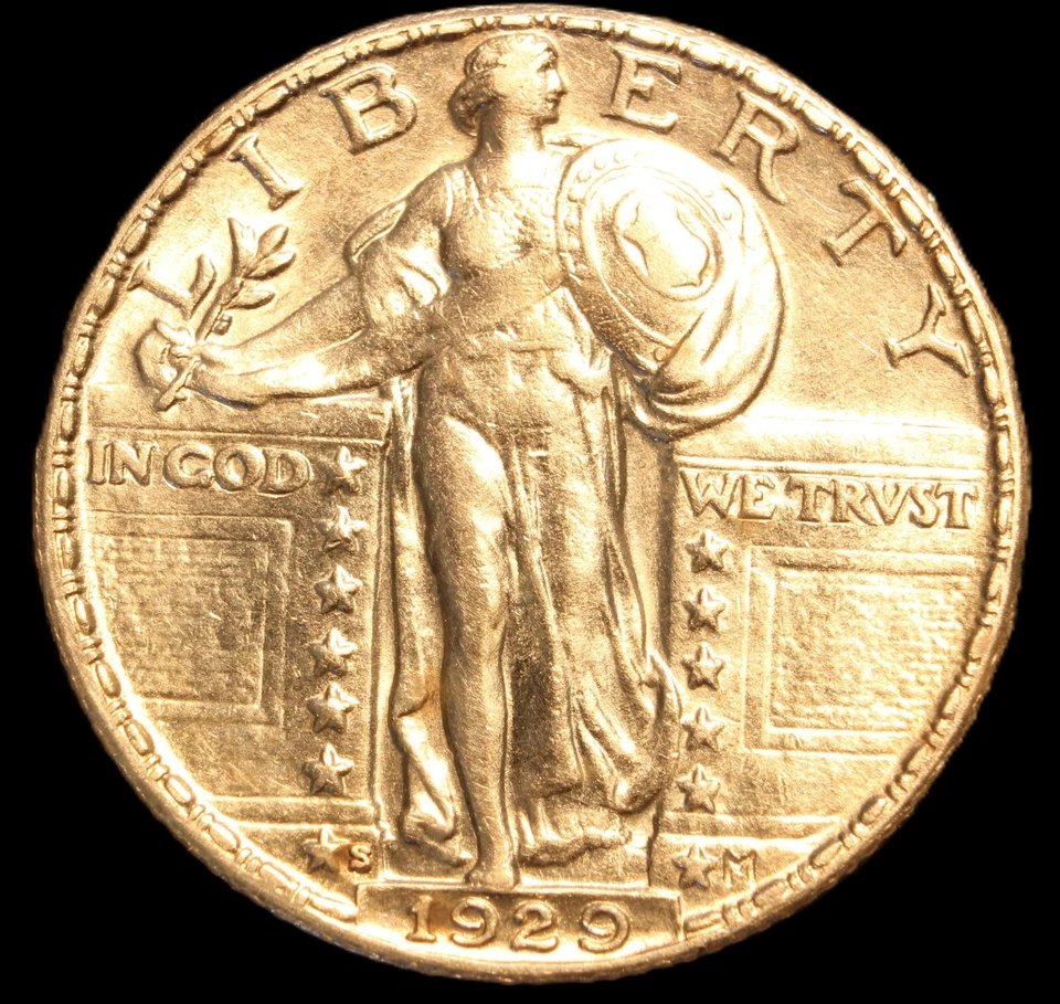 1929-S Standing Liberty Silver Quarter GEM BU - SVN529 - Image 3 of 4