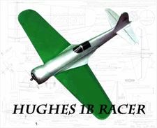 Hughes 1B Racer Electric 23" WS RC Airplane Laser Cut Balsa Short Kit