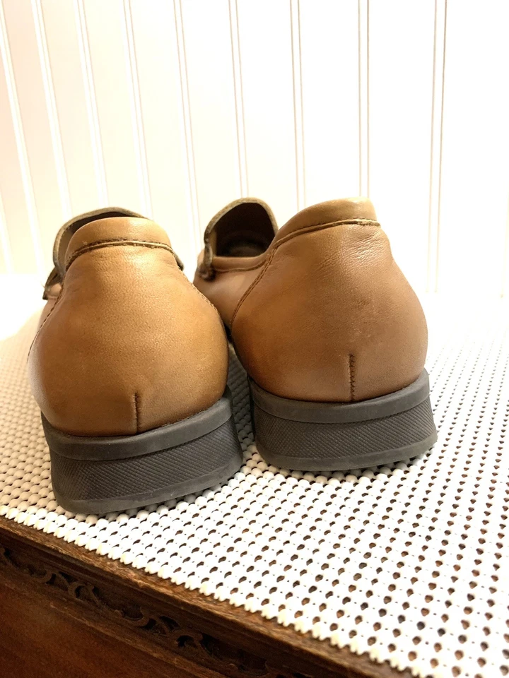 Mocasines Dr. Scholl’s Gel Pac Hombre Talla 12 Cuero Estrecho Cómodos Puntera Cuadrada Foto 2 de 4