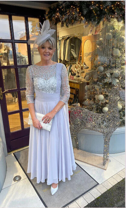 Veni Infantino Blue Floaty Dress Mother Bride Wedding Occasion Guest 14 |  eBay UK