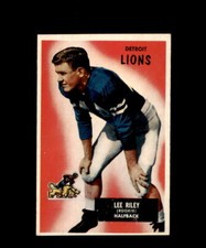 1955 BOWMAN ORIGINAL FOOTBALL CARD DETROIT LIONS #21 LEE RILEY