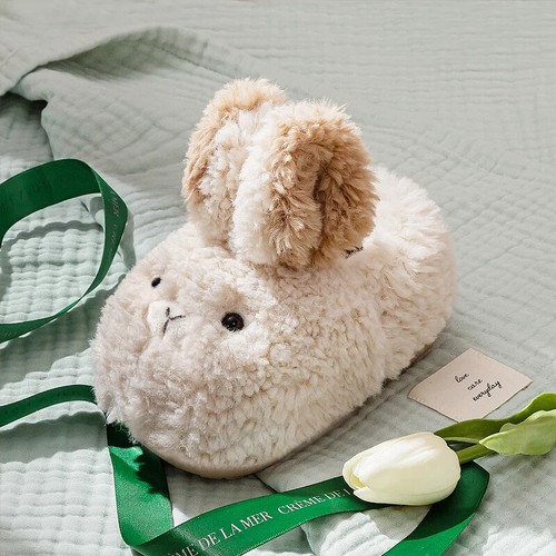 Cotton shoes kids cute warm winter hairy indoor slippers baby non-slip home bag - Picture 5 of 19