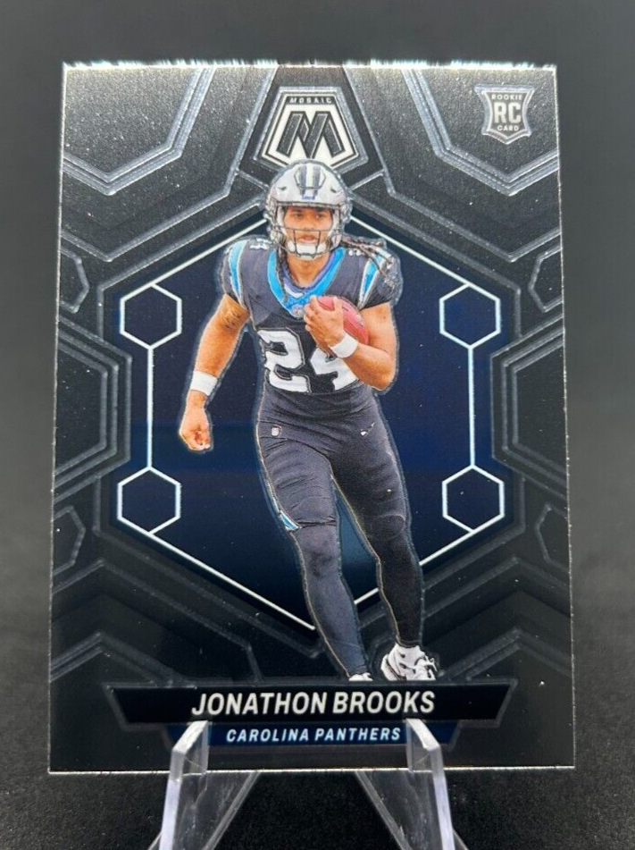 Jonathan Brooks 2024 NFL Panini Mosaic Base Rookie RC #345 Panthers