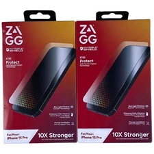 2 - ZAGG InvisibleShield Glass XTR3 iPhone 15 Pro Screen Protector 4/Blue Light!
