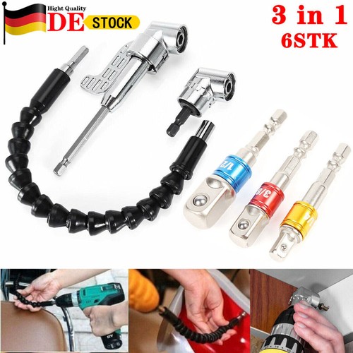 Winkelschrauber Vorsatz Adapter Winkelaufsatz Akkuschrauber Bithalter 1/4" DHL - Bild 23 von 28