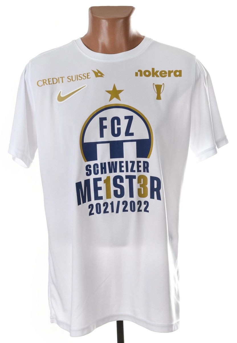 FC ZURICH SWITZERLAND 2012/2013 SPECIAL FOOTBALL SHIRT NIKE L 13 CHAMPIONS