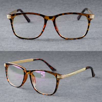 Metal Reading Glasses Square Women EyeGlasses Frame Flexible Readers 0.50 ~ 6.00
