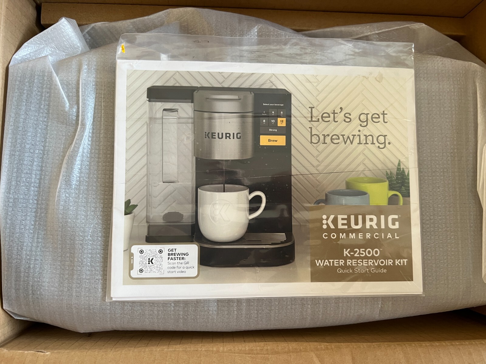 Brand New OEM Keurig K2500 Water Reservoir Kit With Lid Replacement