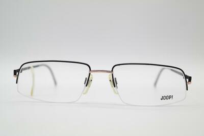 Vintage JOOP 8436-233 Black Bronze Half-Rim Glasses Frame NOS