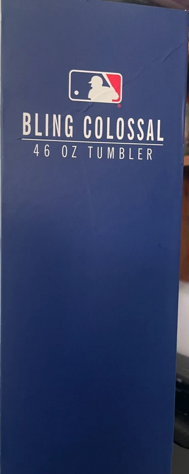 LOS ANGELES DODGERS BLING COLOSAL 46 OZ VASO TACHONADO DESTELLOS BOTELLA DE AGUA Foto 3 de 4