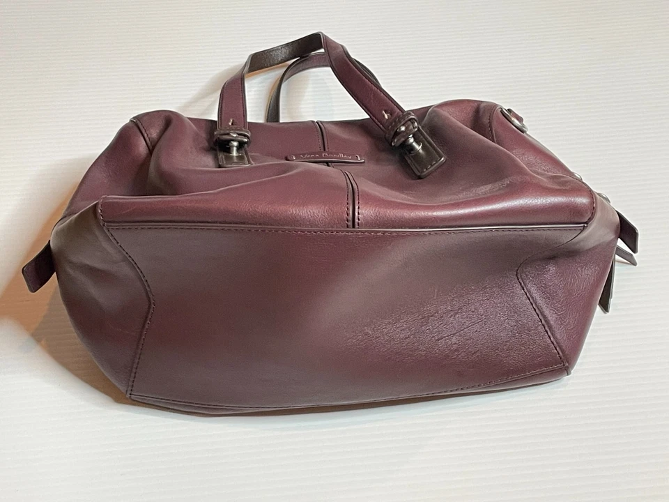 Cartera de cuero Vera Bradley Gallatin en chocolate agridulce Foto 3 de 4