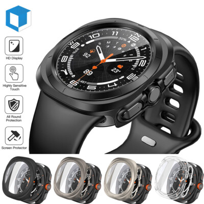 Full Coverage Hard PC Screen Protector Case for Samsung Galaxy Watch Ultra 47mm