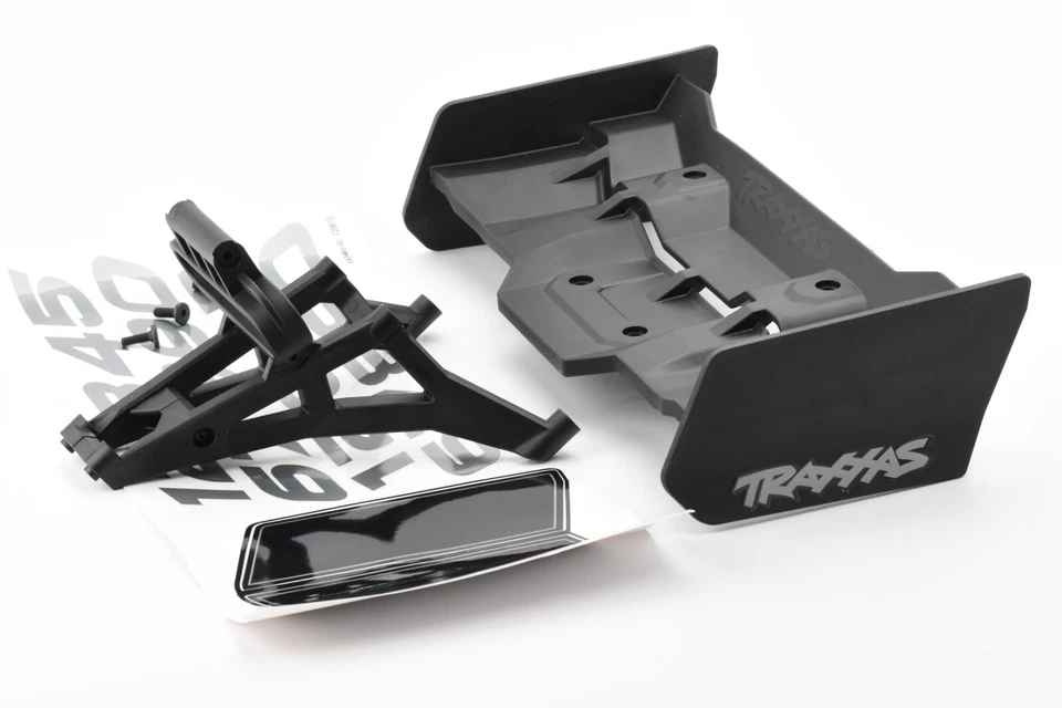 Se adapta a Traxxas XRT Ultimate Wing & Mount Set, calcomanías tornillos alerón negro 78097-4 Foto 3 de 4