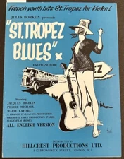 St. Tropez Blues 1961 Original Pressbook Marie Laforet Poster Art Photos rare