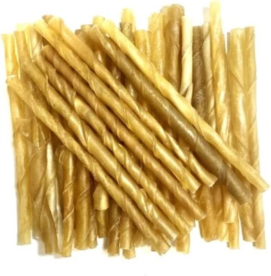 MALTBYS' STORES 1904 LIMITED Rawhide Twists 100 4-6mm Natural Dog Chews Treats From Maltbys' Stores 1904 Ltd