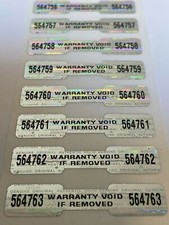 QTY 5000 1.75 x .75 Inch Dogbone Hologram Security Tamper Evident Labels/Sticker