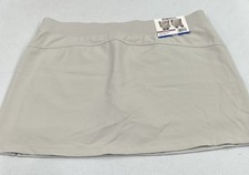 32 Degrees Cool Women's Soft 4-Way Stretch Comfort Skort, Light Gray, Size L