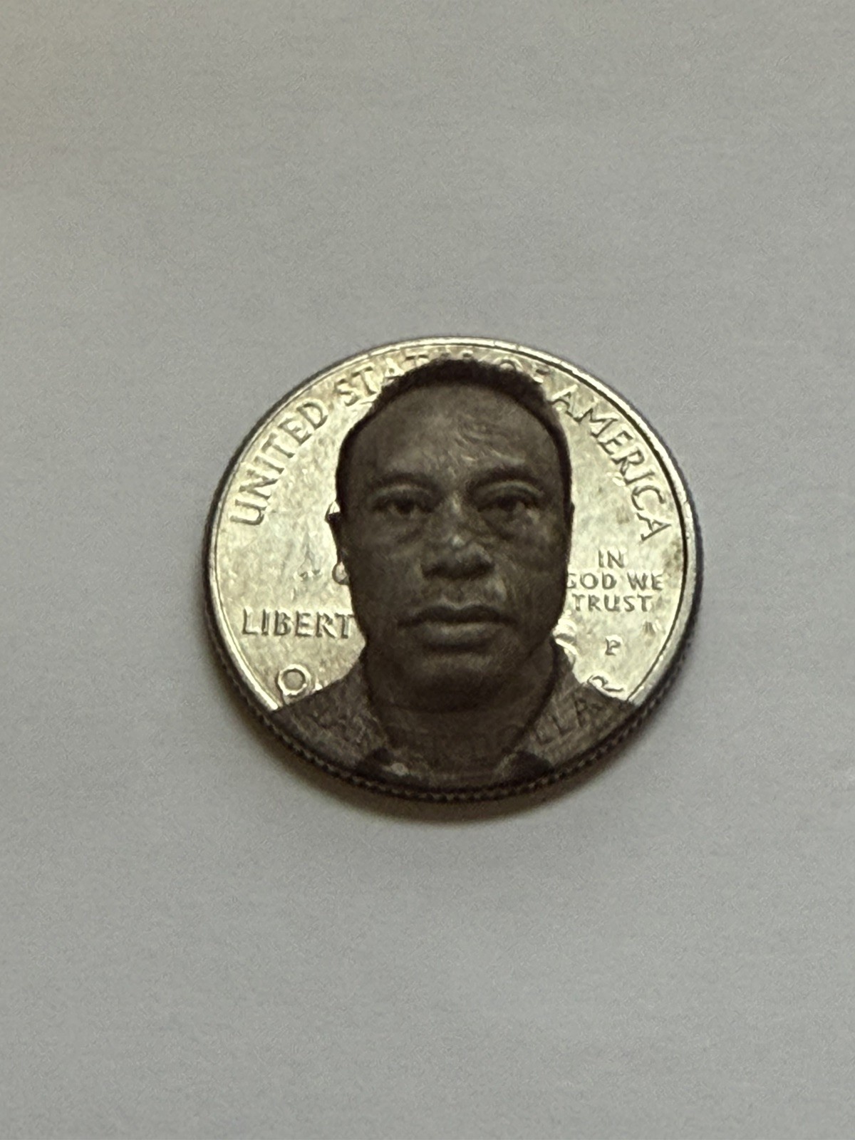 Ball Marker Lasered Quarter
