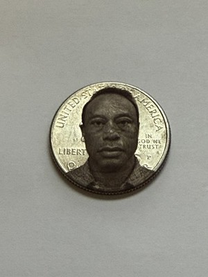 Tiger woods Mugshot I Can Outdrive Tiger Woods golf ball marker lasered quarter