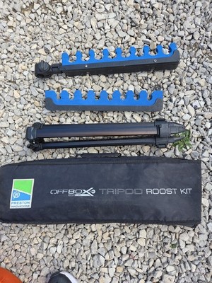 Preston Innovationen Off Box Stativ Roost Kit 8 Abschnitte [bis 30mm] Snaplok 