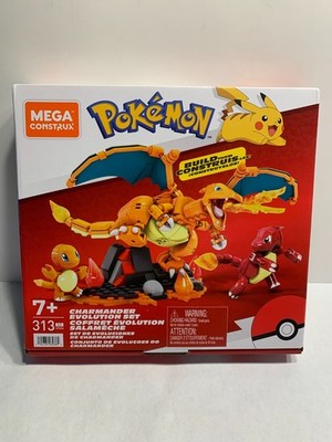 Pokemon Charmander Evolution Construx Building Set 313 Piece New Sealed