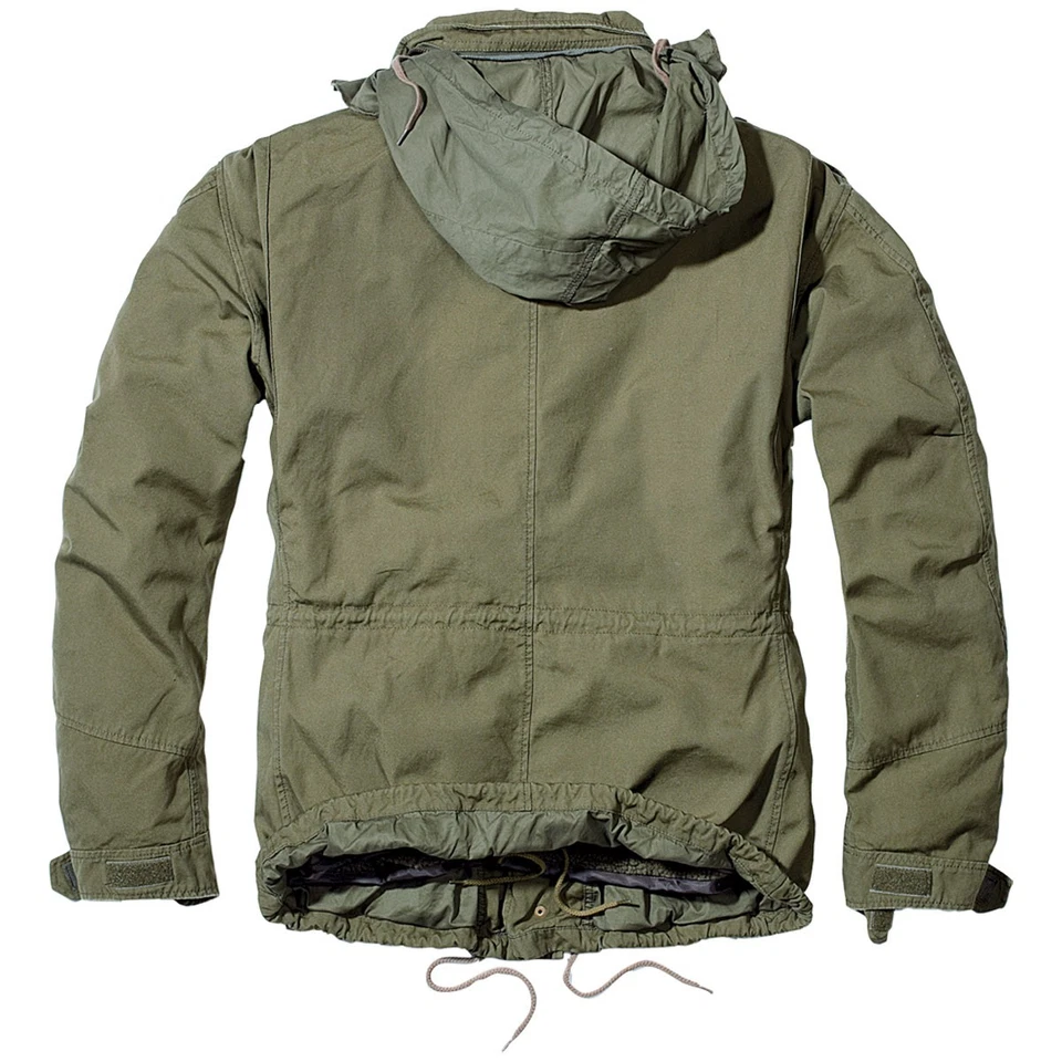 Brandit Giant Veste de Combat M65 Army D'Hiver Plein Hommes Vintage Parka Olive - Photo 2/4