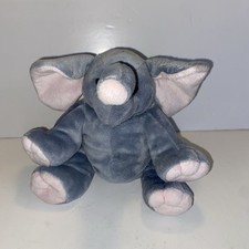 TY Pluffies Winks Elephant Plush Baby Lovey Stuffed Animal Toy Gray Pink 2015