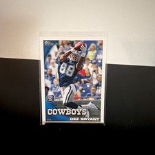 2010 Topps Rookie Dez Bryant #425 Dallas Cowboys Football Card. rookie card picture