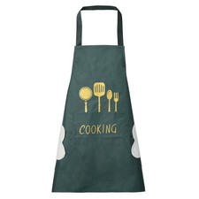DILLMAN Women Kitchen Apron with Hand Wipe Pockets  Big Pocket,Hand-wiping