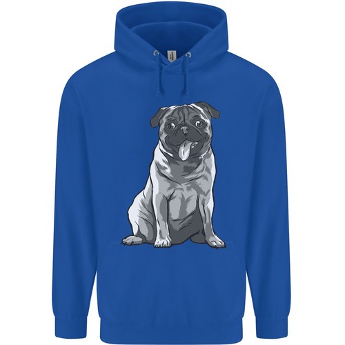 A Happy Pug Funny Dog Funny Childrens Kids Hoodie - Picture 8 of 35