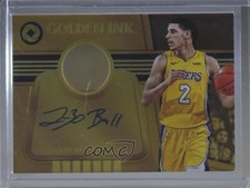 2017-18 Panini Opulence Golden Ink 7/20 Lonzo Ball #GI-LBL Auto f0v