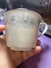 Noritake Inverness Porcelain Floral Cup White Blue w/ Gold Trim Pattern 6716 — photo 2