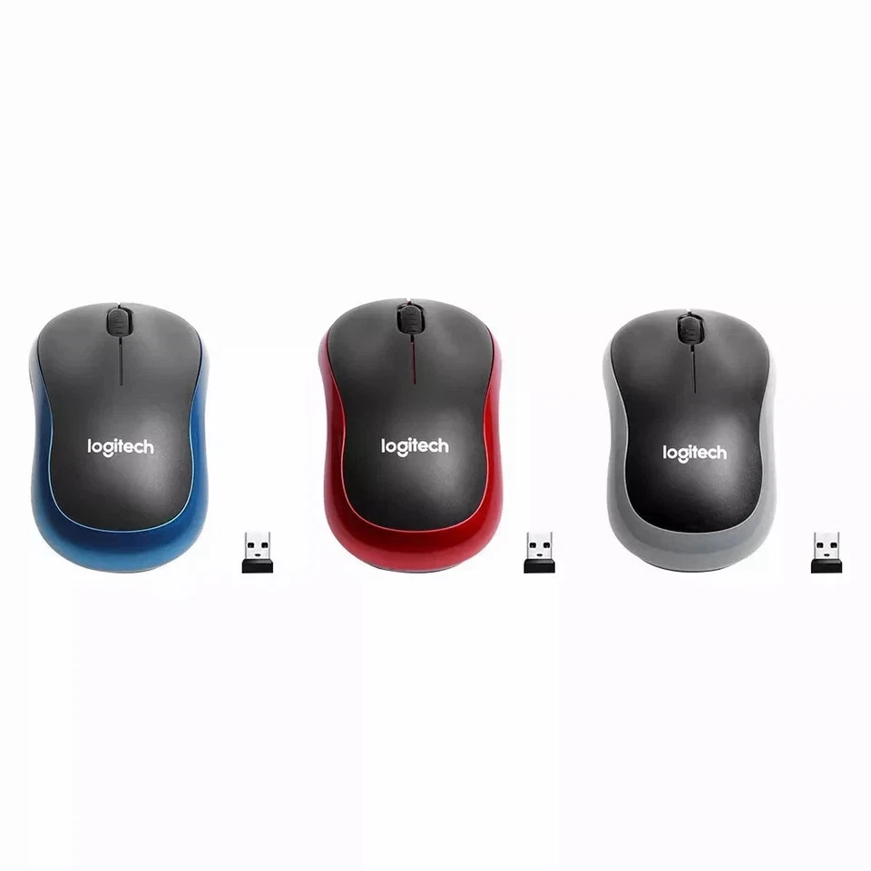 Logitech M185 Wireless Optical Mouse + USB Receiver Fit Compact PC Laptop Mouse - image 3 of 4