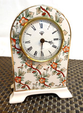 Masons Ironstone Applique Quartz Mantle Clock VGC