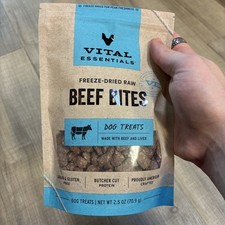 Vital Essential Beef Bites For Dogs 2.5oz