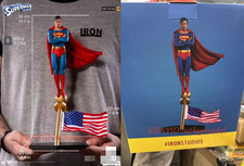 iron studios 1/10 Superman Christopher Reeve Resin Statue Model In Stock NEW