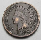 1892 INDIAN HEAD CENT,MOST OF LIBERTY, VERY NICE COIN!!!!(A2)