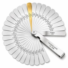 Feeler Gauges Set, 32PCS Stainless Steel 0.04-0.88 mm 0.0015-0.035 Inch ,...