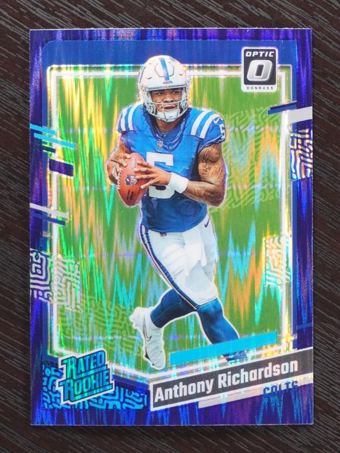 Anthony Richardson 2023 Donruss Optic Purple Shock Rookie Card #247 Colts