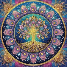 Diamond Painting Kits for Adults,Tree of Life, 5D Special Shape Diamond Art Kits