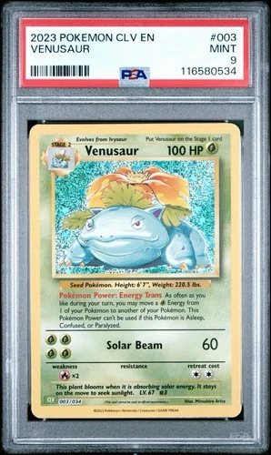 2023 PSA 9 Venusaur #003 Pokemon TCG Classic : Venusaur Deck