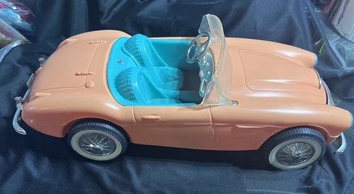 Vintage Original 1960s Barbie Austin-Healey Convertible Car