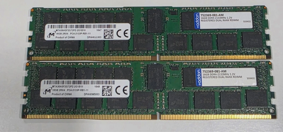 32GB ECC Network Server Memory DDR4 SDRAM for sale | eBay