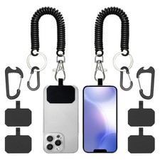 Phone Tether Lanyard Anti Theft Strap with Carabiner - Anti-Drop Outdoor Acce...