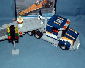 TOWN: CITY, DRAGSTER TRANSPORTER SET 60151 - LEGO - 2017 - USED