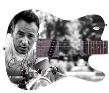 Bruce Springsteen Born To Ride Signed Custom Graphics Guitar ACOA