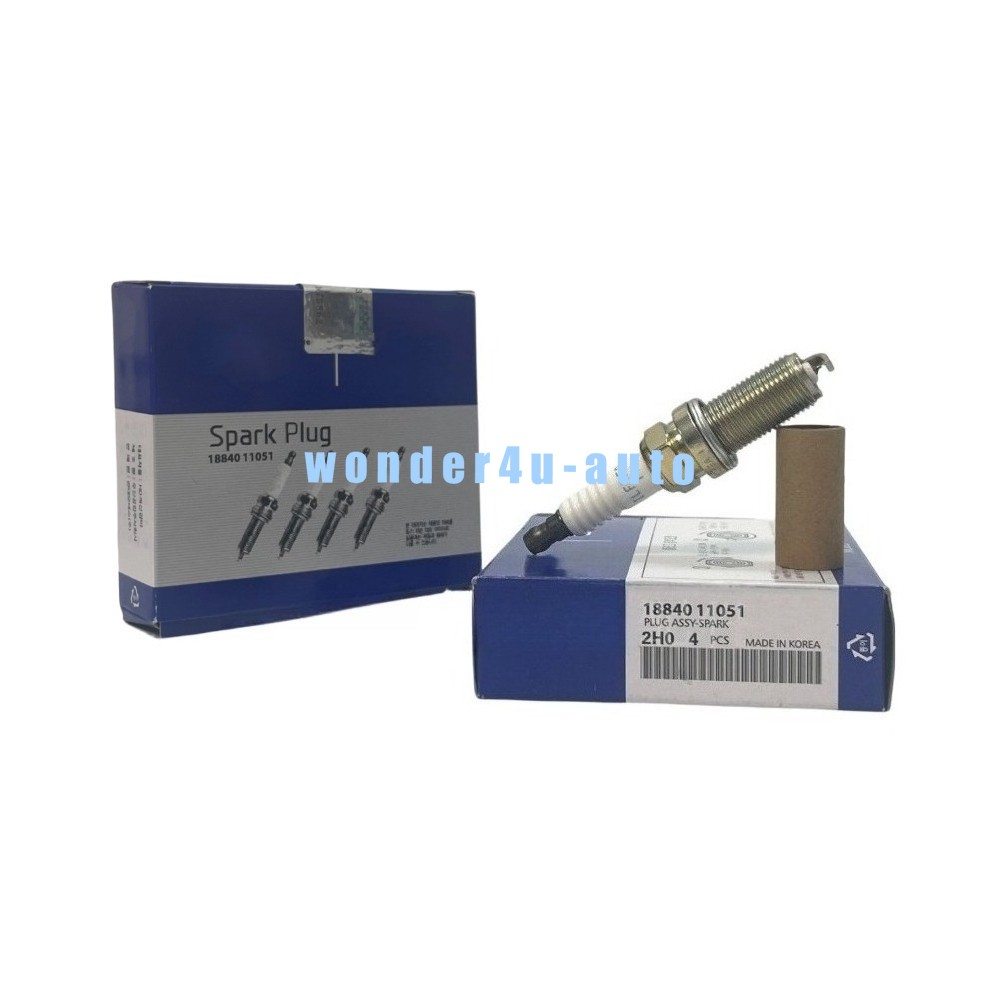 4Pcs Spark Plug Assembly For Hyundai Santa Fe For Kia Optima Rondo 18840-11051