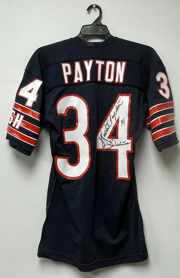 Camiseta autografiada de Walter Payton, Becketts C.O.A. Dulzor Foto 2 de 4